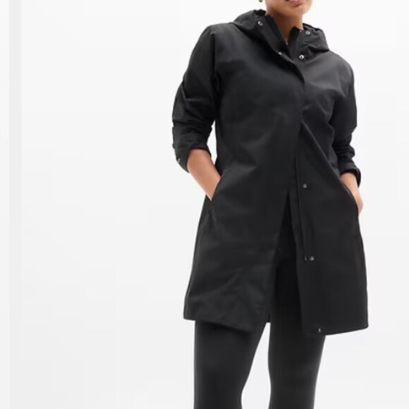 Athleta Jackets & Blazers - Athleta Rainout Sutro Long Trench | Black - NWT